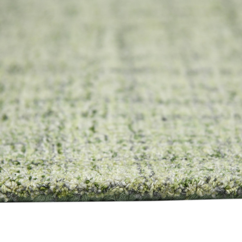 Gracie Oaks Oksen Handmade Tufted Wool Green Area Rug & Reviews Wayfair